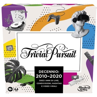 Hasbro Trivial Pursuit 2010-2020 - Brettspiel für Erwachsene und Jugendliche, Fragen und Antworten zur Volkskultur von 2 bis 6 Spielern (Kartenspiel, Hasbro Gaming), Part_B092ZXG72X, Mehrfarbig.