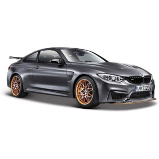Maisto® Sammlerauto BMW M4 GTS, 1:24, metallic grau, Maßstab 1:24, aus Metallspritzguss grau