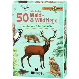 Moses Kartenspiel 50 heimische Wald- & Wildtiere