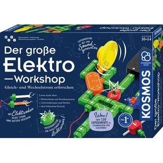 Kosmos Der große Elektro-Workshop, Elektronischer Bausatz, Strom, 10 Jahr(e), Me