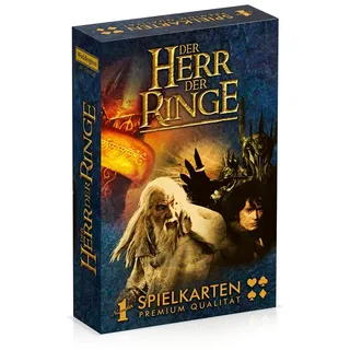 Winning Moves Spiel Number 1 Spielkarten Herr der Ringe, Kartenspiel, inkl. 2 Joker weiß