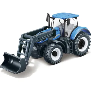 Bburago 10cm farm tractor with front loader, assorted, 18-31630