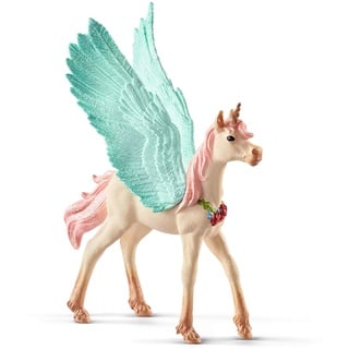 Schleich bayala Einhorn-Spielzeug für Mädchen und Jungen, verziertes Einhorn, Pegasus-Fohlen, ab 5 Jahren