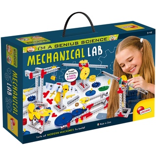 Lisciani - I’m a Genius Science - Mechanisches Labor - Wissenschaftliches und pädagogisches Kit - Experimente - Baumaschinen - Für Kinder von 7 bis 12 Jahren