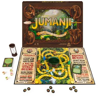 Spin Master Games Jumanji: Das Spiel, klassischen Abenteuer-Brettspiels für Kinder und Familien