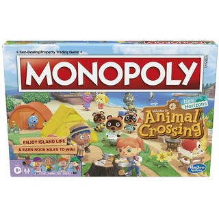 Monopoly Animal Crossing New Horizons Edition Brettspiel für Kinder ab 8 Jahren, lustiges Spiel zum Spielen für 2-4 Spieler, englische Version