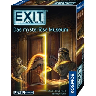 KOSMOS 694227 EXIT - Das Spiel - Das mysteriöse Museum, Level: Einsteiger, Escape Room Spiel, EXIT Game für 1 bis 4 Spieler ab 10 Jahre, EIN einmaliges Gesellschaftsspiel