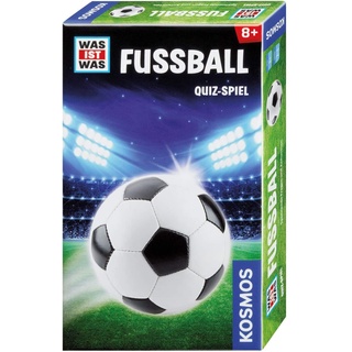 KOSMOS 699734 was ist was Fussball, spannendes Quiz-Spiel für Kinder ab 8 Jahre, Trumpfspiel Kartenspiel für Kinder, Fußball Quartett, Cooles Fußball Spiel