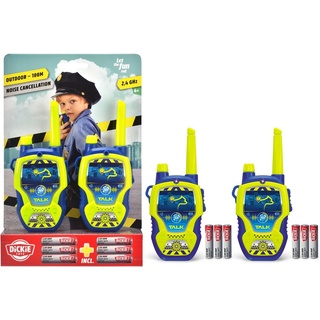 Dickie Toys Walkie Talkie Police, (2-St) blau|gelb