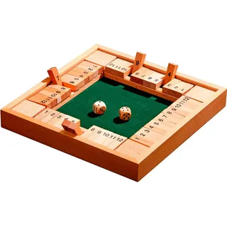 Philos 3281 - Shut The Box 12er, für 1-4 Personen, Würfelspiel, Klappenspiel