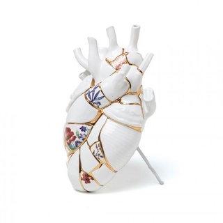 Seletti - Kintsugi Porcelain Heart Vase Love In Bloom Seletti - 165 - 250