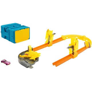 Hot Wheels Autorennbahn TrackTrack-Builder im Blitzdesign, inklusive Spielzeugauto bunt