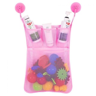 Lubgitsr Badorganizer Bath Toy Net Bad Spielzeug Organizer, Badewanne Spielzeugnetz (1 St) rosa