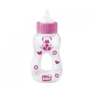 SIMBA Puppen Flasche New Born Baby, mit verschwindender Milch, für Babypuppe rosa