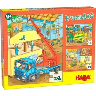 HABA 305469 Puzzles Auf der Baustelle