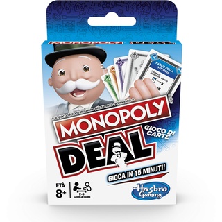 Hasbro Monopoly Deal E3113 Kartenspiel, italienische Version