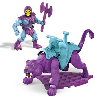 MEGA Construx GVY17 - Masters of the Universe Skeletor und Panthor Bauset, Bauspielzeug für Kinder ab 8 Jahren