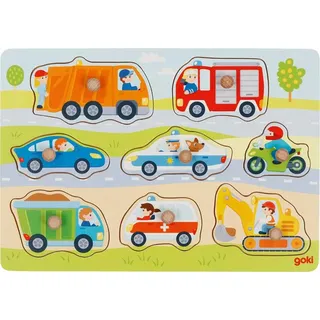 Goki Steckpuzzle Fahrzeuge (8 Teile)