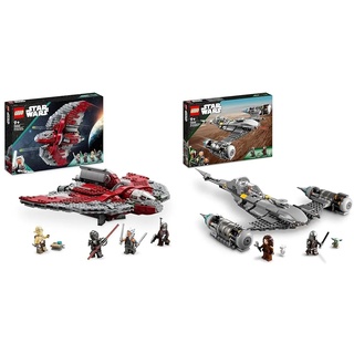 LEGO 75362 Star Wars Ahsoka Tanos T-6 Jedi Shuttle Set & 75325 Star Wars Der N-1 Starfighter des Mandalorianers