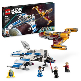 LEGO 75364 Star Wars New Republic E-Wing vs. Shin Hatis Starfighter, Set der Ahsoka-Serie mit 2 Spielzeug-Fahrzeugen, Droiden-Figur, 4 Minifiguren ...