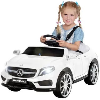 Actionbikes Motors Elektro-Kinderauto Mercedes Benz GLA 45 AMG Kinder Elektroauto mit Fernbedienung, Belastbarkeit 30 kg, Kinder Elektro Auto, Kinderauto weiß