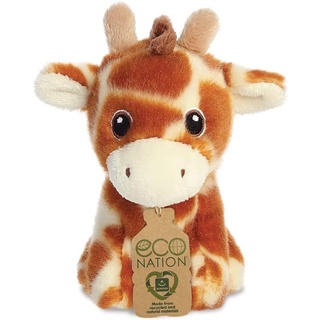 Eco Nation Mini Giraffe 35068 Aurora World Peluche Braun Stofftier Plüschtier Kuscheltier