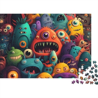 Buntes Monster, 1000 Teile, Puzzle für Erwachsene, Puzzle, verrückter Charakter, 1000 Teile, Puzzles für Erwachsene, Geschenke, Puzzle, Gelegenheitsspiele, 1000 Teile (75 x 50 cm)