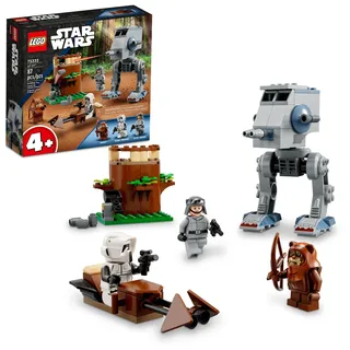 Lego Star Wars at-ST 75332 Spielzeug-Bauset – mit Wicket The Ewok und Scout Trooper Minifiguren, erweitern Sie Ihre Sammlung, tolles Geschenk für Vorschulkinder