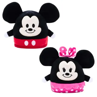 Disney Mickey und Minnie Maus 10 cm wendbar, superweiches Plüschtier