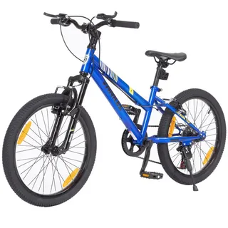 Vankel Kinderfahrrad 20 Zoll Kinderfahrrad Mountainbike Jungen Mädchen, Weihnachtsgeschenk, 6 Gang, Kettenschaltung, 20 Zoll MTB für 6-9 Jahre