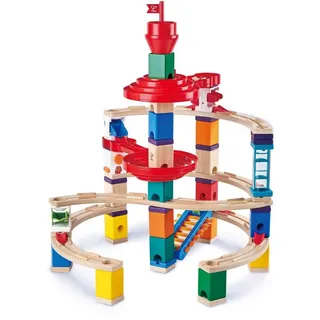 Hape Kugelbahn-Bausatz Quadrilla, Super Spiralburg, 129 tlg. bunt