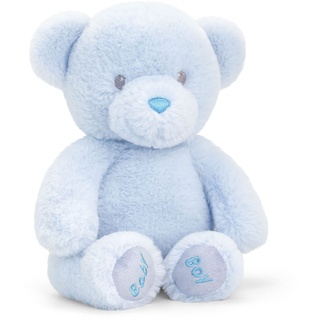 tachi Baby Plüschtier Bär groß 25 cm, Kuscheltier Teddy blau, Sitzendes Stofftier Bärchen