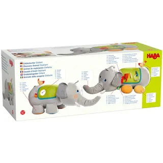 HABA Unisex Stoffpuppe Entdeckertier Elefant 1er Pack