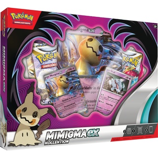 Pokémon-Sammelkartenspiel: Kollektion Mimigma-ex (2 holografische Promokarten, 1 überdimensionale holografische Karte & 4 Boosterpacks)
