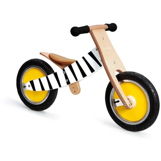 Scratch Unisex Jugend 276181438 Laufrad Zebra, Lauflernrad für Kinder ab 2 Jahren, höhenverstellbar, mitwachsend, 2-in-1 Balance Bike, 52x16.5x33 cm