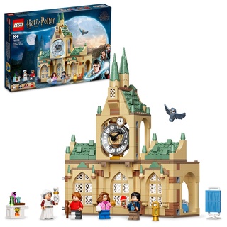 LEGO 76398 Harry Potter Hogwarts Krankenflügel, Schloss-Spielzeug mit 4 Minifiguren inkl. Harry, Ron und Hermine aus Der Gefangene von Askaban, mit Sammelkarten, Geschenk für Jungen und Mädchen