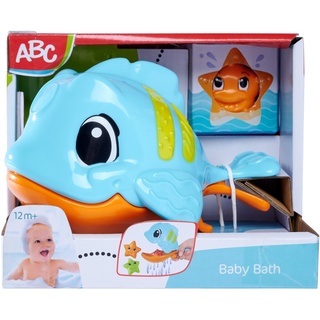 Simba 104010070 - ABC hungriger Fisch, Babyspielzeug, Kescher und schwimmende Seesterne, 4 Teile, 15cm, ab 12 Monaten