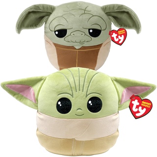 TY Grogu & Yoda Star Wars Squish a Boo 10 Zoll Multipack - Squishy Beanie Baby Weiche Plüschspielzeuge - Sammelbare Kuschelige Gefüllte Teddybären