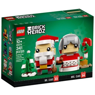 LEGO Herr und Frau Weihnachtsmann - Wünsche Frohe BrickHeadzTM Weihnachten – mit Herrn und Frau Weihnachtsmann!