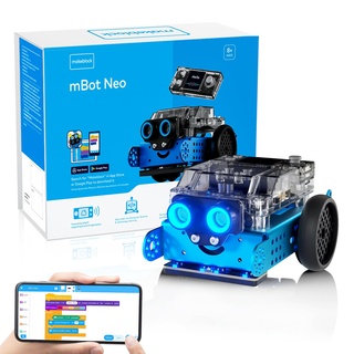 Makeblock mBot 2 Programmierbarer Roboter für Kinder, AI Roboter Spielzeug mit WiFi Fernbedienung, mit Scratch und Python Kompatibles, Intelligent STEM Bausatz Geschenk für Kinder ab 8 Jahren