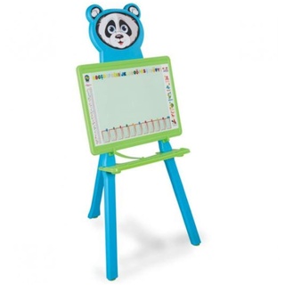 Pilsan Kindertafel Panda 03418 Höhe 95 cm Stift Schwamm Standtafel, ab 3 Jahren blau