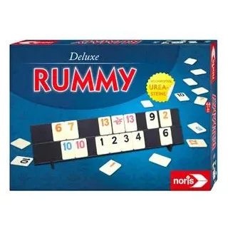 Noris Kartenspiel 606101779, Deluxe Rummy, ab 8 Jahre, 2-4 Spieler