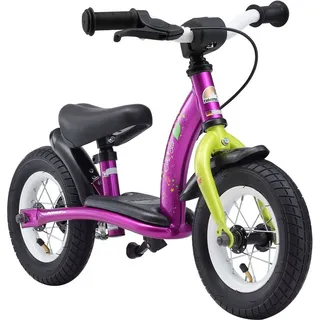 Bikestar Laufrad BIKESTAR Kinderlaufrad Classic ab 2 Jahre mit Bremse 10 Zoll grün|lila