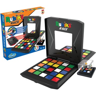 ThinkFun - Rubik's Race 2023 - Überarbeitete Ausgabe. Die Herausforderung für Fans des original Cubes, temporeiches Spiel für 2 Spieler, Denkspiel für Erwachsene und Kinder ab 7 Jahren