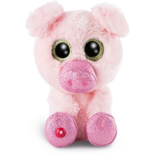 NICI 46629 GLUBSCHIS Kuscheltier Schwein Zuzumi 15cm, Flauschiges Plüschtier mit großen Glitzeraugen, süßes Stofftier für Kinder und Kuscheltierliebhaber, pink-rosa