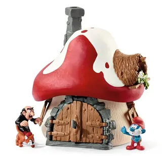 Schleich® Spielfigur Schleich 20803 - Schlumpf Haus mit 2 Figuren - Smurfs