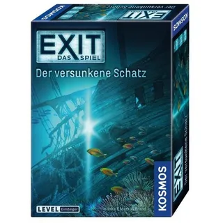 KOSMOS Verlag Spiel, Familienspiel FKS6940500 - EXIT - Der versunkene Schatz, Escape-Spiel,..., Rätselspiel bunt