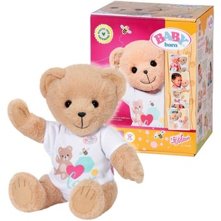 Baby Born Kuscheltier Teddy Bär, weiß, inklusive Strampler - Teddybär weiß