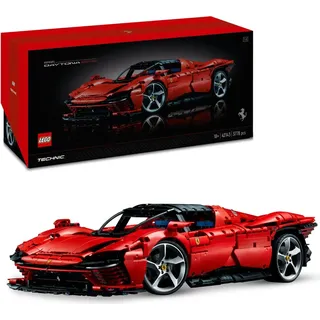 LEGO 42143 Technic Ferrari Daytona SP3 Modellauto-Bausatz im Maßstab 1:8, roter Super-Sportwagen, erweitertes Auto-Modell Sammlerstück, Ultimate ... - Rot