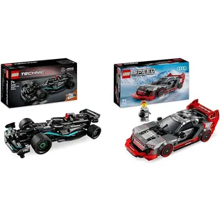 LEGO Speed Champions Audi S1 e-tron Quattro Rennwagen Set mit Auto-Spielzeug zum Bauen & Technic Mercedes-AMG F1 W14 E Performance Race Car Spielzeug für Kinder